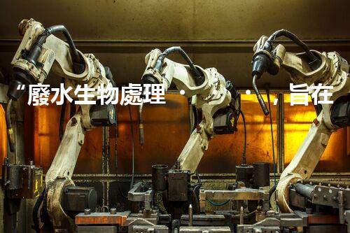 “廢水生物處理，旨在凈化水源，守護(hù)碧水藍(lán)天”
